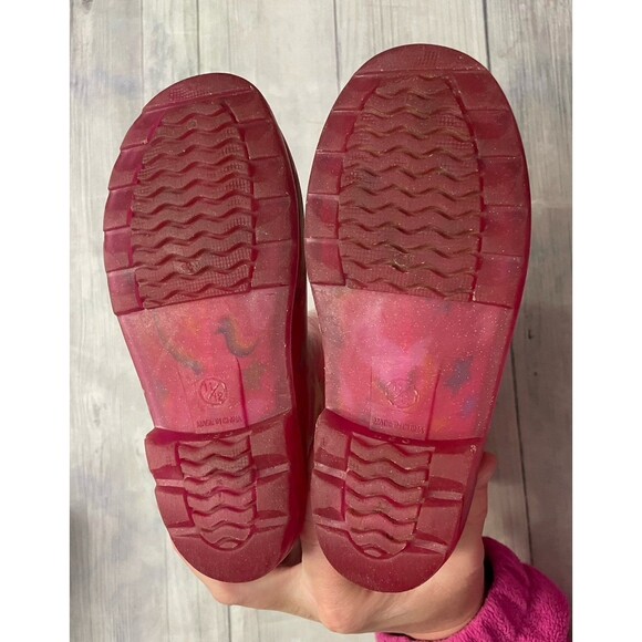 Pink Unicorn Girl Rain Boots Rainboots, Size Youth 11/12 - Picture 7 of 7